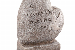 Coeur "A jamais dans nos coeurs" - 25€