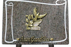 Plaque funéraire "Grand-Père" - 50€