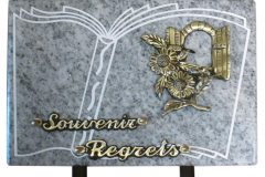 Plaque "souvenir regrets" - 60€